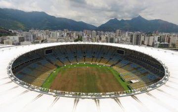 Vista aérea del estadio de Marcaná.