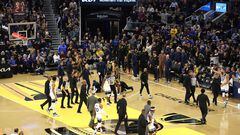 Draymond Green and Klay Thompson from Golden State along with Jaden McDaniels of Minnesota were ejected for the altercation.