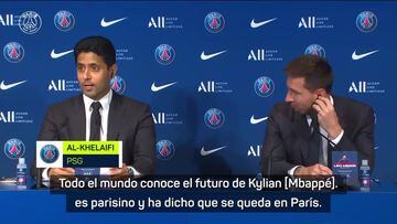 El mensaje de Al-Khelaïfi a Mbappé en plena presentación de Messi