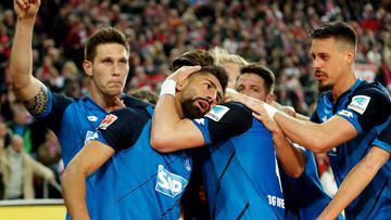 El Hoffenheim empata en el descuento y sigue tercero
