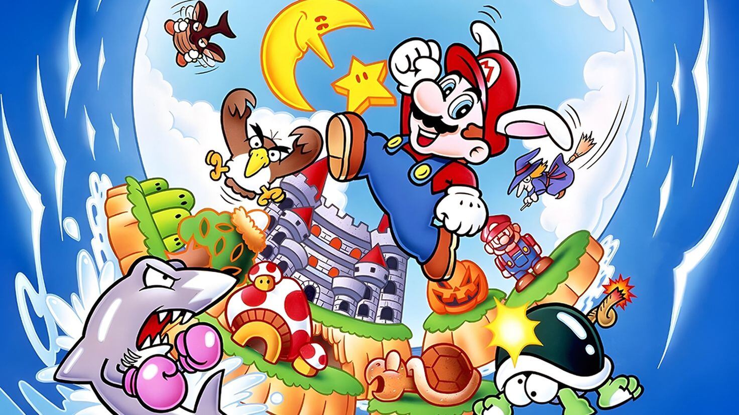 Wallpaper de mario bros  Super mario world, Fiesta inspirada en super mario,  Fondo de juego