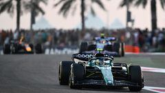 Fernando Alonso (Aston Martin AMR23). Yas Marina, Abu Dhabi. F1 2023.