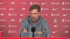 Jürgen Klopp en rueda de prensa de Liverpool.