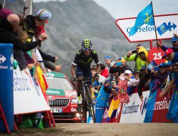 Nairo Quintana (Movistar) winner of Day 10 of la Vuelta a España