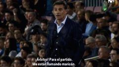 Míchel calls on linesman to stop game after homophobic chanting