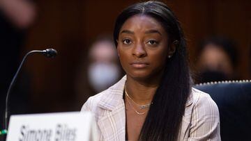 Simone Biles takes a dark twist on viral “Little Miss” trend, citing the trauma for her olympic experience.
