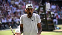 FILE PHOTO: Tennis - Wimbledon - All England Lawn Tennis and Croquet Club, London, Britain - July 10, 2022 Australia's Nick Kyrgios reacts during the men's singles final against Serbia's Novak Djokovic REUTERS/Toby Melville/File Photo