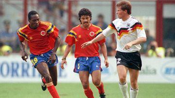 Alemania ante Colombia en el Mundial de Italia 1990.