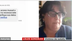 Loles González, la víctima.