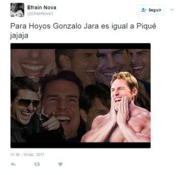 Los memes que se burlan de la comparación Jara-Piqué