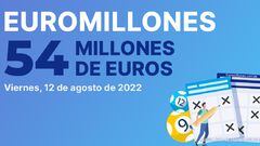 Euromillones: comprobar los resultados del sorteo de hoy, viernes 12 de agosto