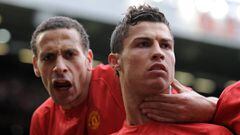 Cristiano y Ferdinand celebran un gol