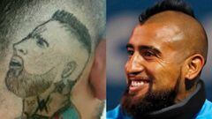 El extra&ntilde;o corte de pelo con el rostro de Arturo Vidal.