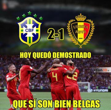 Los memes del triunfo de Bélgica contra Brasil en el Mundial 2018