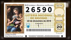 26590, premio gordo del Sorteo de la Lotería de Navidad 2019