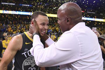 Stephen Curry y Barry Bonds.