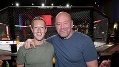 Mark Zuckerberg y Dana White en el UFC Vegas 61.