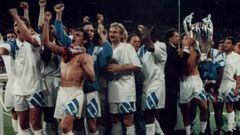 El Marsella celebra la Champions 19992