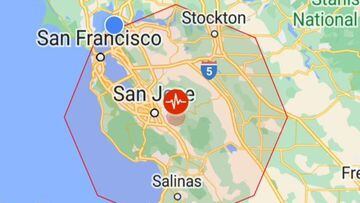 El Servicio Geológico de Estados Unidos reportó un sismo cerca de San José, California, la mañana de este martes, 25 de octubre. ¿De cuánto fue la magnitud?