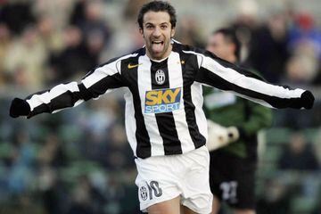 Símbolo de la Juventus con su velocidad y capacidad goleadora. Lo ganó todo en el fútbol italiano e incluso se quedó con su equipo para regresar a la primera división. Con su selección se convirtió en campeón del mundo en 2006. 