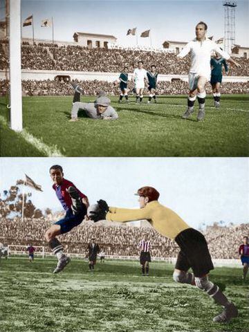 Josep Samitier played for Barcelona from 1919 to 1933, before swapping Catalonia for Real Madrid until 1935.