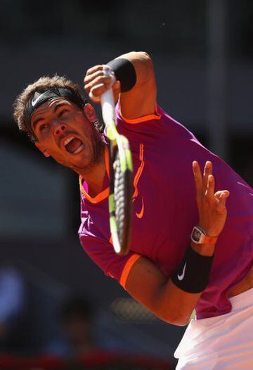 Nadal, on fire against Djokovic.