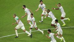 La plantilla del Al Ain, celebrando la victoria ante River Plate en los penaltis.