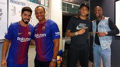 Tiger Woods y Mayweather con Luis Su&aacute;rez y Neymar