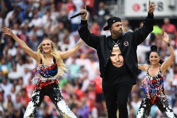 El cantante puertorriqueño Nicky Jam fue una de las estrellas de la clausura del Mundial de Rusia 2018
