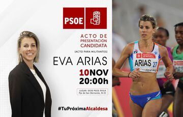 Eva Arias (atletismo), número 1 en la lista del PSOE por Ávila.