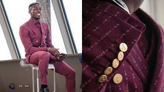 Paul Pogba sorprende con su &uacute;ltimo look: un extravagante y personalizado traje.