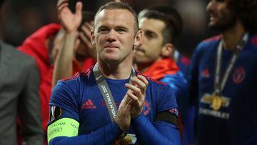 Rooney, tras conquistar la Europa League con el Manchester United.