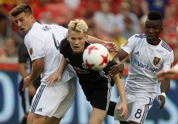 Scott McTominay in action against Real Salt Lake.