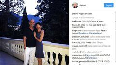 Insultos de aficionados colombianos a Zinedine Zidane en Instagram.