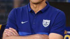 Jurgen Klinsmann presencia un partido de su selecci&oacute;n en la Copa Oro 2015. 