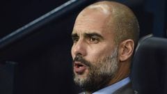 Manchester City&#039;s Spanish manager Pep Guardiola