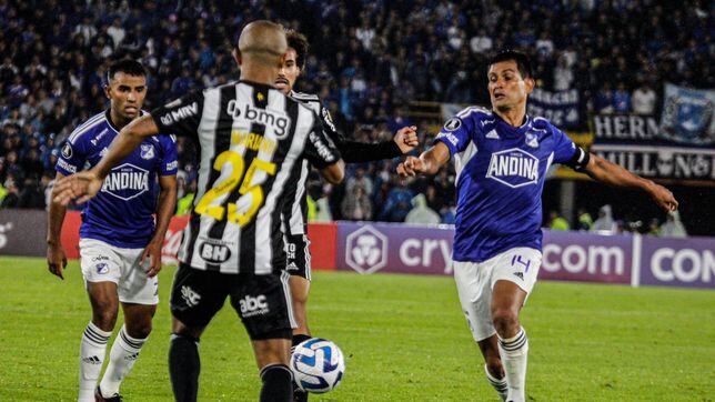 Millonarios, sin Llinás, por la heroica en Brasil ante Mineiro