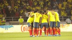 Selección Colombia en su victoria ante Bolivia