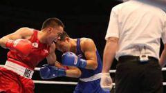 Misael Rodr&iacute;guez, boxeador mexicano que esta en el Campeonato Mundial de Boxeo.