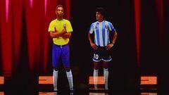At a tribute event put on by CONMEBOL for the Argentina national team, Lionel Messi was honored with hologram versions of Diego Maradona and Pelé.