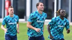 Vlahovic, Kean y Milik entrenan con la Juventus