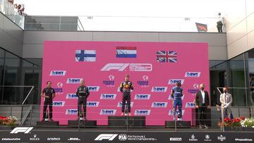Bottas, Verstappen y Norris en el podio de Austria.