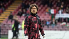 SALERNO, ITALY - FEBRUARY 19: Guillermo Ochoa of US Salernitana during the Serie A match between Salernitana and SS Lazio at Stadio Arechi on February 19, 2023 in Salerno, Italy. (Photo by Ivan Romano/Getty Images)