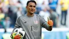 FILE PHOTO: Soccer Football - World Cup - Group E - Brazil vs Costa Rica - Saint Petersburg Stadium, Saint Petersburg, Russia - June 22, 2018   Costa Rica's Keylor Navas gestures   REUTERS/Max Rossi/File Photo