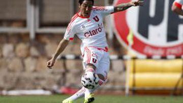 El jugador de Universidad de Chile, Cristian Suarez,