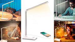 Así es la lámpara de escritorio más vendida en Amazon: luz de cinco tonos y control táctil