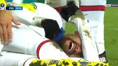 La lesión de Neymar tras esta salvaje entrada: ¡acabó llorando!