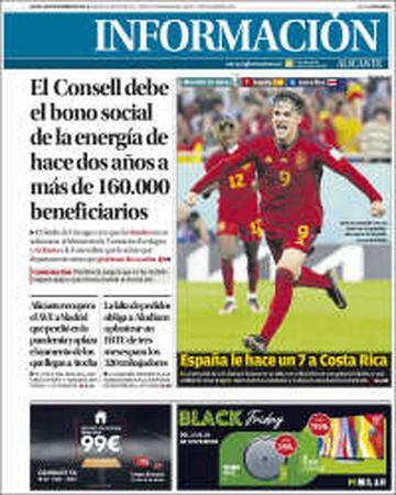 La Roja protagonista de las portadas de la prensa española