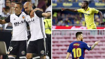 Rodrigo, Zaza, Bakambu y Messi, m&aacute;ximo goleador 