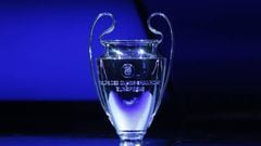 The UEFA Champions League trophy is displayed during the UEFA Champions League 2022/23 Group Stage Draw at Halic Congress Center in Istanbul, Turkiye on August 25, 2022.
